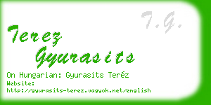 terez gyurasits business card
